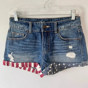 Patriotic Jean Shorts
